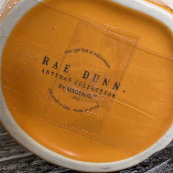 Rae Dunn OH MY GOURD coffee mug  with Topper NIB - Picture 5 of 5